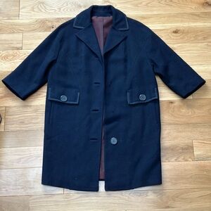 Handmade vintage  Navy Women's Pea Coat